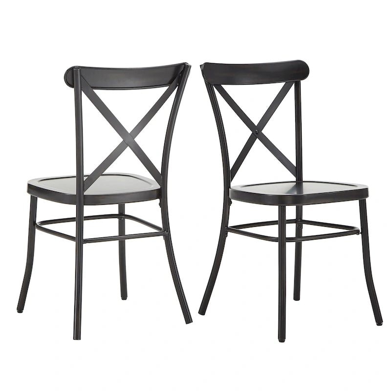 Pompey Metal Dining Chairs (Set of 2) by iNSPIRE Q Classic