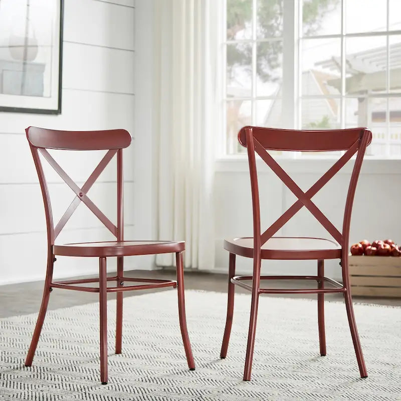 Pompey Metal Dining Chairs (Set of 2) by iNSPIRE Q Classic