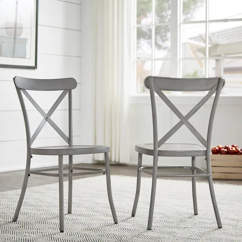 Pompey Metal Dining Chairs (Set of 2) by iNSPIRE Q Classic