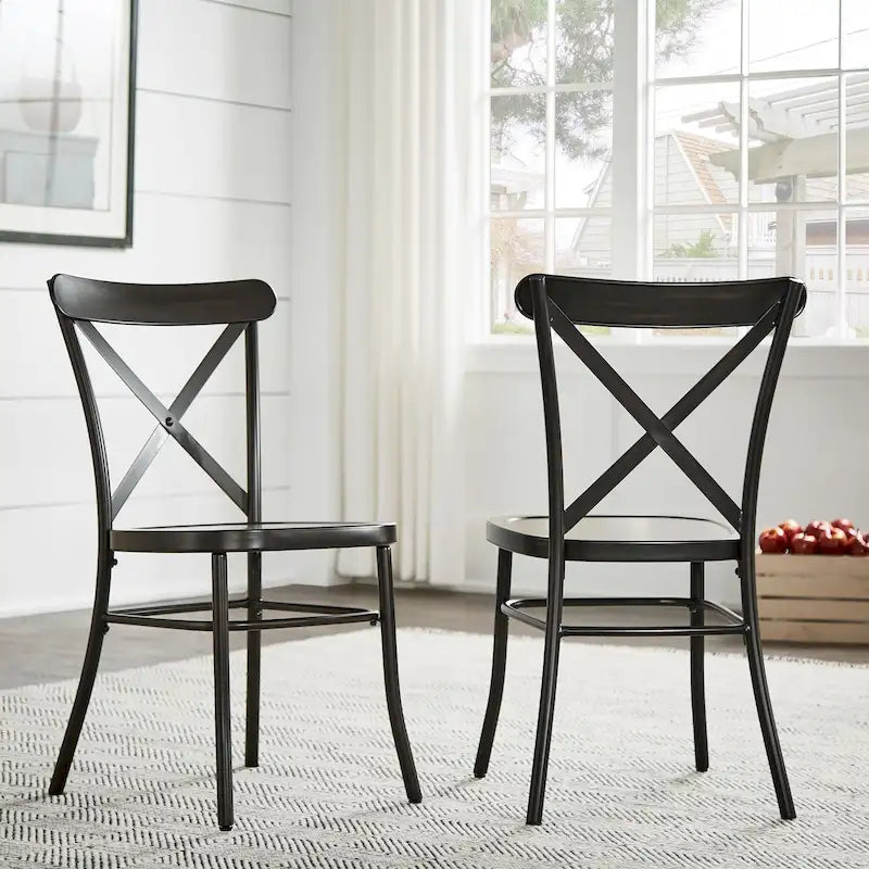 Pompey Metal Dining Chairs (Set of 2) by iNSPIRE Q Classic