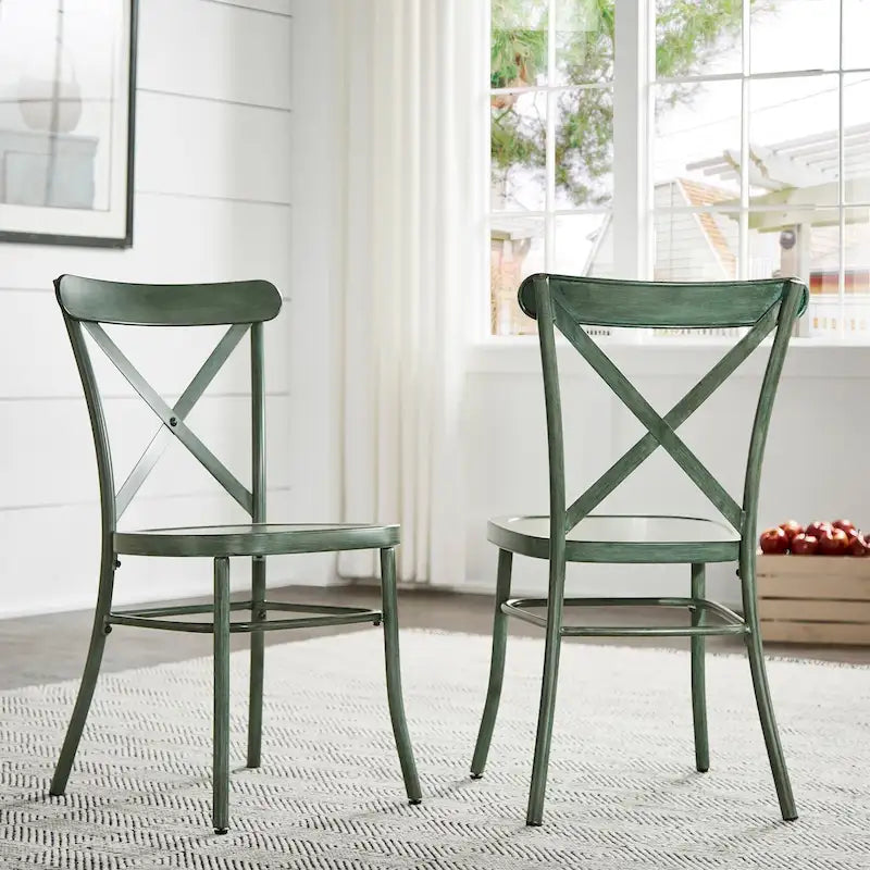 Pompey Metal Dining Chairs (Set of 2) by iNSPIRE Q Classic