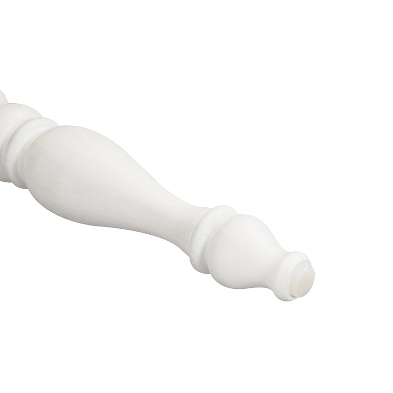 Magnolia Manor Antique White Weathered Bark 6 Piece Leg Table Set