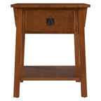 Leick Home Solid Wood Mission End Table with Drawer