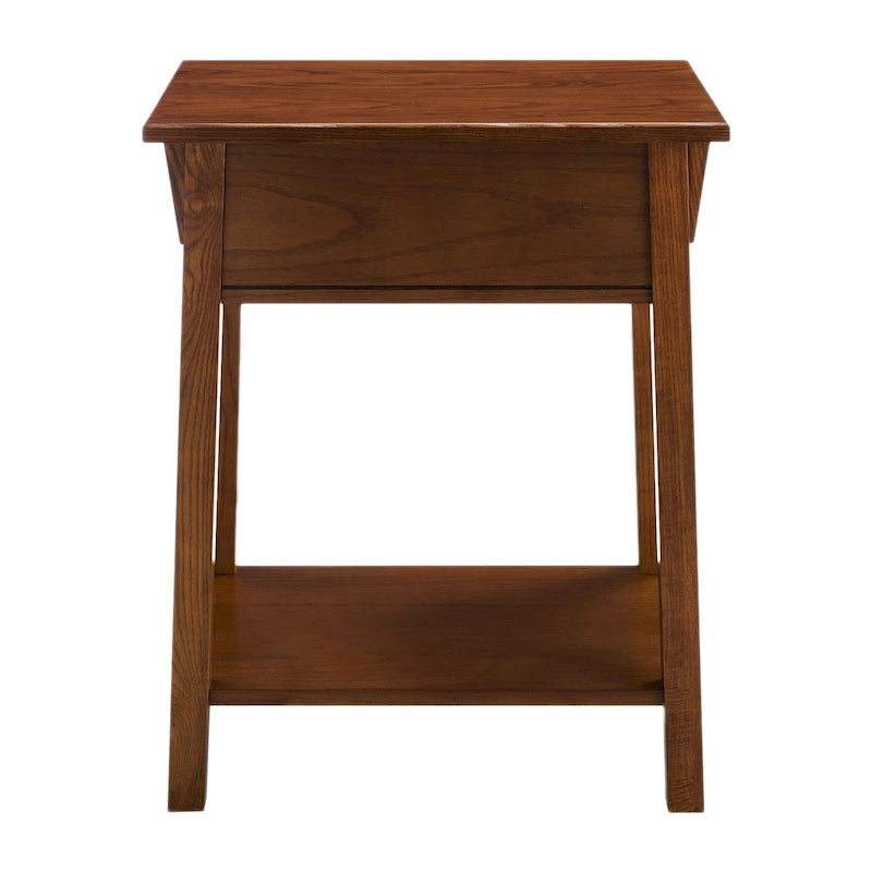Leick Home Solid Wood Mission End Table with Drawer
