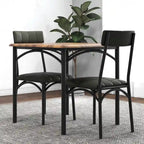 Kitchen Dining Table Set for 2 with Upholstered Chairs