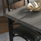 Kitchen Dining Table Set for 2 with Upholstered Chairs