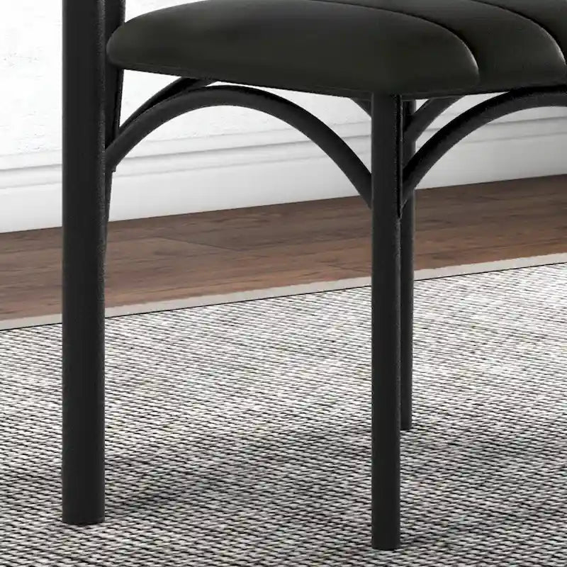 Kitchen Dining Table Set for 2 with Upholstered Chairs