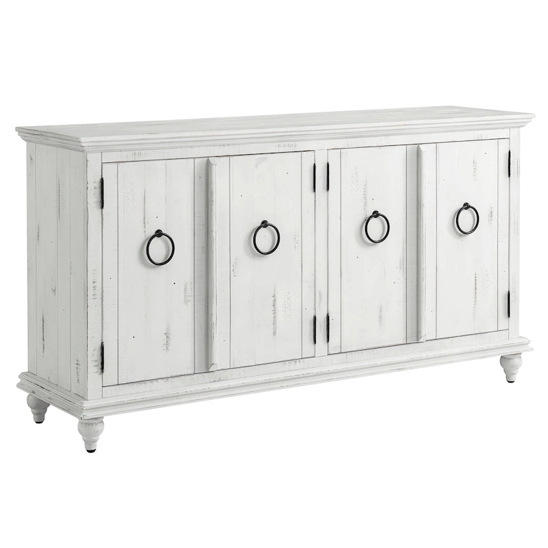 Central Park 65-inch Solid Wood 4-door TV Stand Console - 35 inches high x 65 inches wide x 18 inches deep