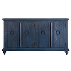 Central Park 65-inch Solid Wood 4-door TV Stand Console - 35 inches high x 65 inches wide x 18 inches deep
