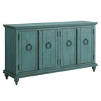 Central Park 65-inch Solid Wood 4-door TV Stand Console - 35 inches high x 65 inches wide x 18 inches deep