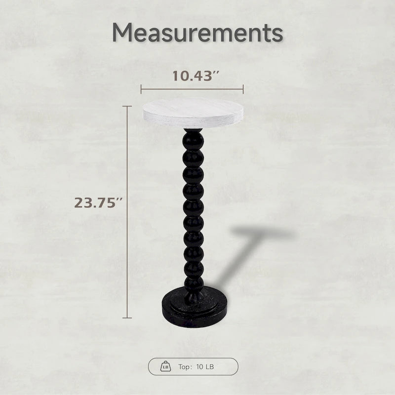 COZAYH Pedestal Small Drinking Table, Contemporary Side Table