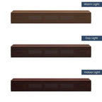 Minimalist TV Stand with DrawersSolid Wood Media Console with Cabinets, Flip-down Door, Walnut Veneer, Fully-Assembled