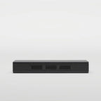 Minimalist TV Stand with DrawersSolid Wood Media Console with Cabinets, Flip-down Door, Walnut Veneer, Fully-Assembled