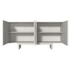 Clihome Modern Wood Storage Buffet Sideboard with 4 Doors