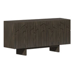 Clihome Modern Wood Storage Buffet Sideboard with 4 Doors
