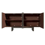 Clihome Modern Wood Storage Buffet Sideboard with 4 Doors