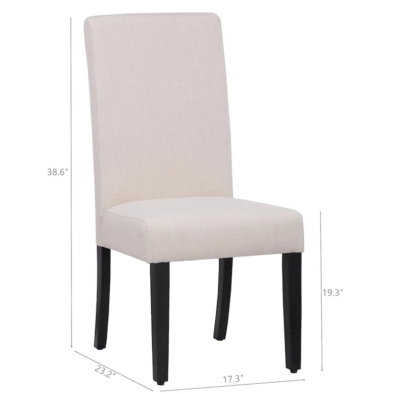 Grandview Upholstered Linen Fabric Dining Chair - 38.6