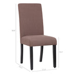 Grandview Upholstered Linen Fabric Dining Chair - 38.6