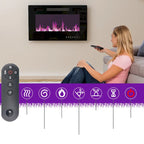 Entertainment Hub w/Fireplace Insert Compatibility Sleek Media Center