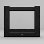 Entertainment Hub w/Fireplace Insert Compatibility Sleek Media Center