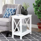 Convenience Concepts Oxford Chairside End Table with Shelf