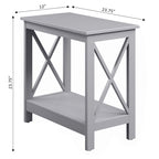 Convenience Concepts Oxford Chairside End Table with Shelf