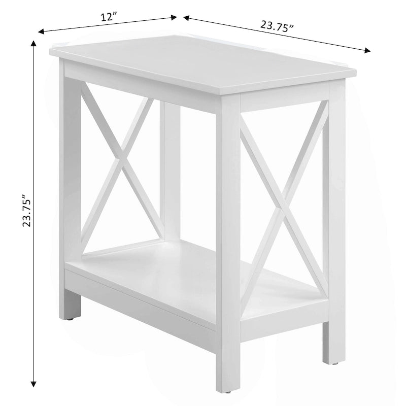 Convenience Concepts Oxford Chairside End Table with Shelf