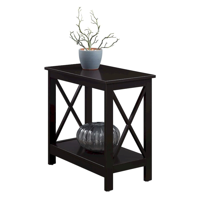 Convenience Concepts Oxford Chairside End Table with Shelf