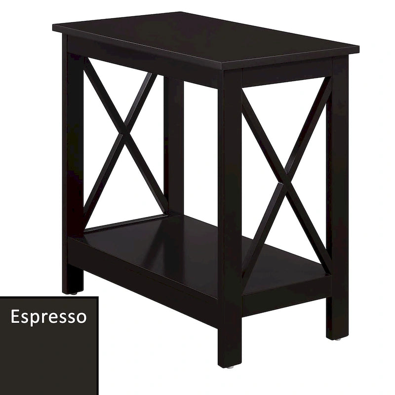 Convenience Concepts Oxford Chairside End Table with Shelf