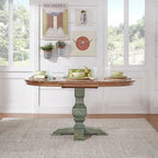 Eleanor Two-tone Oval Solid Wood Dining Table by iNSPIRE Q Classic