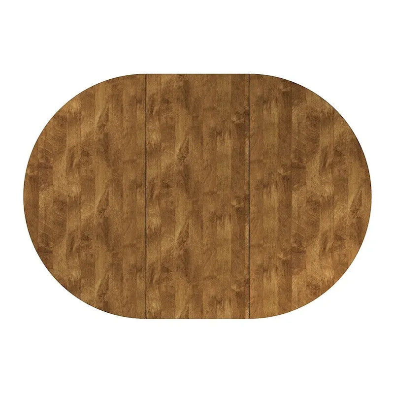 Eleanor Two-tone Oval Solid Wood Dining Table by iNSPIRE Q Classic