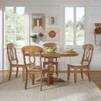 Eleanor Two-tone Oval Solid Wood Dining Table by iNSPIRE Q Classic