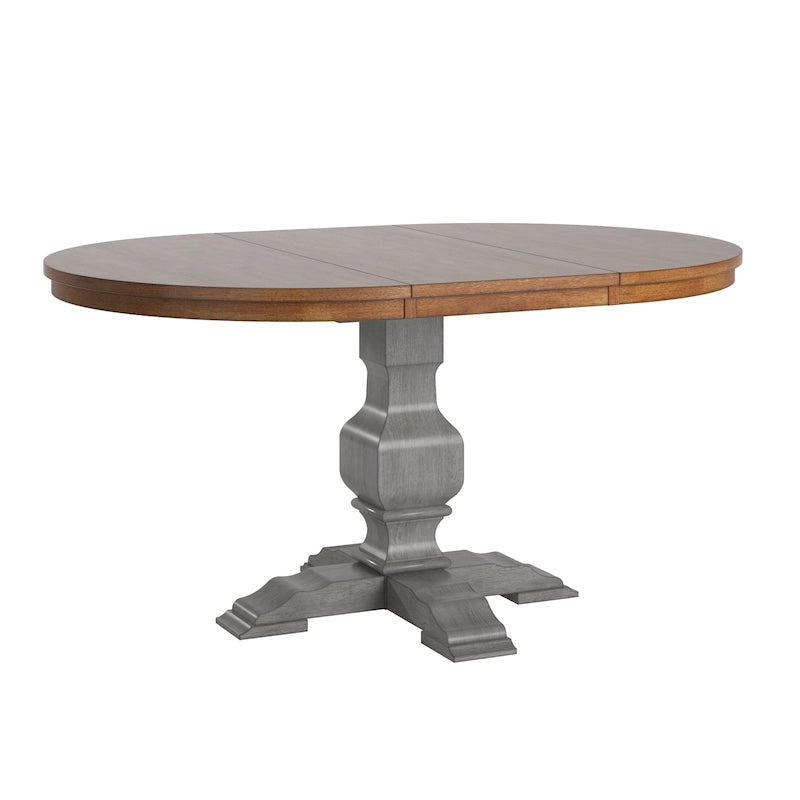 Eleanor Two-tone Oval Solid Wood Dining Table by iNSPIRE Q Classic