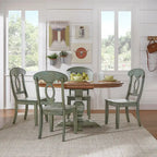 Eleanor Two-tone Oval Solid Wood Dining Table by iNSPIRE Q Classic