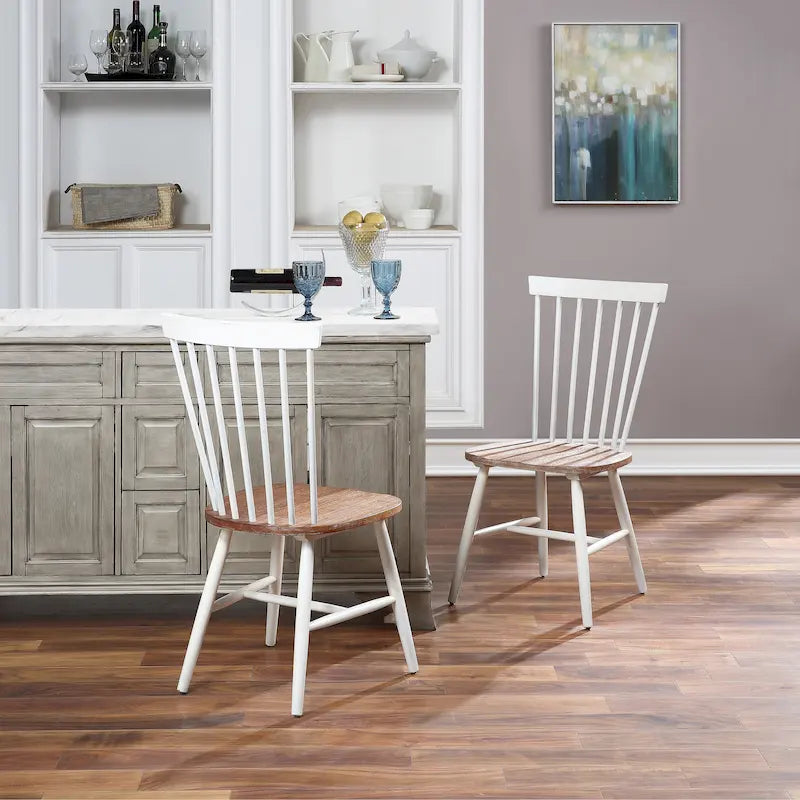 Eagle Ridge Farmhouse Windsor-style Dining Chairs (Set of 2)