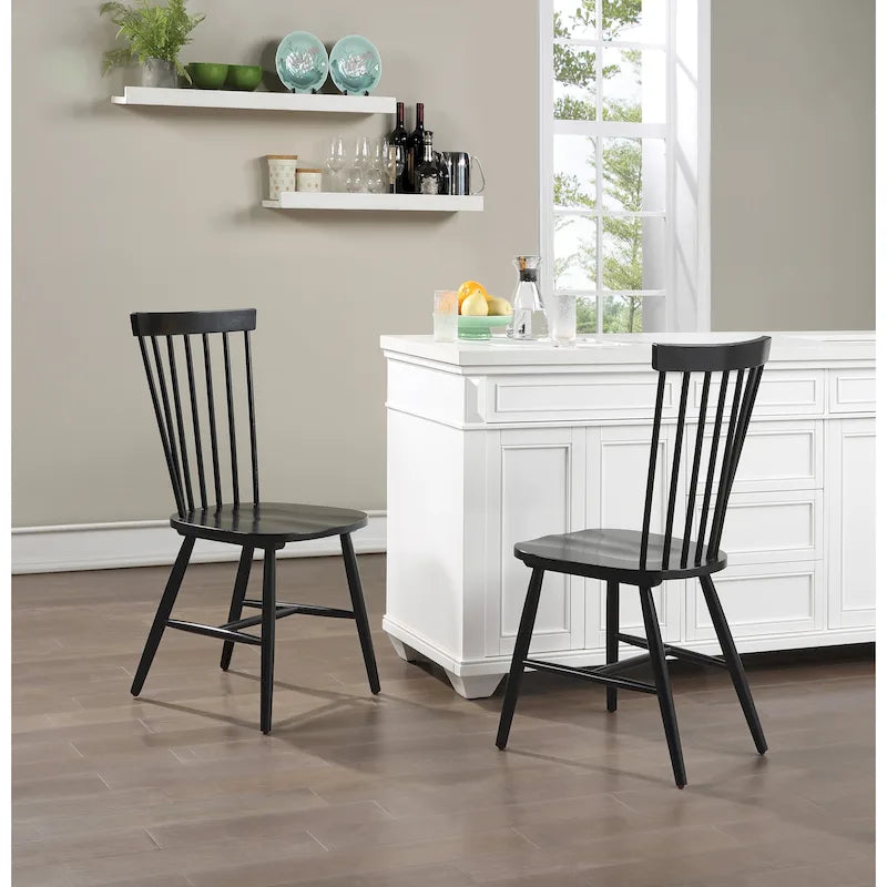 Eagle Ridge Farmhouse Windsor-style Dining Chairs (Set of 2)