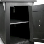 Leick Home Traditional Solid Wood Mission Cabinet End Table