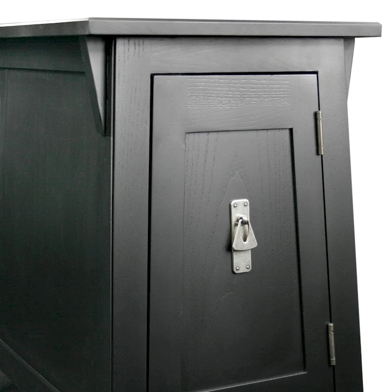 Leick Home Traditional Solid Wood Mission Cabinet End Table