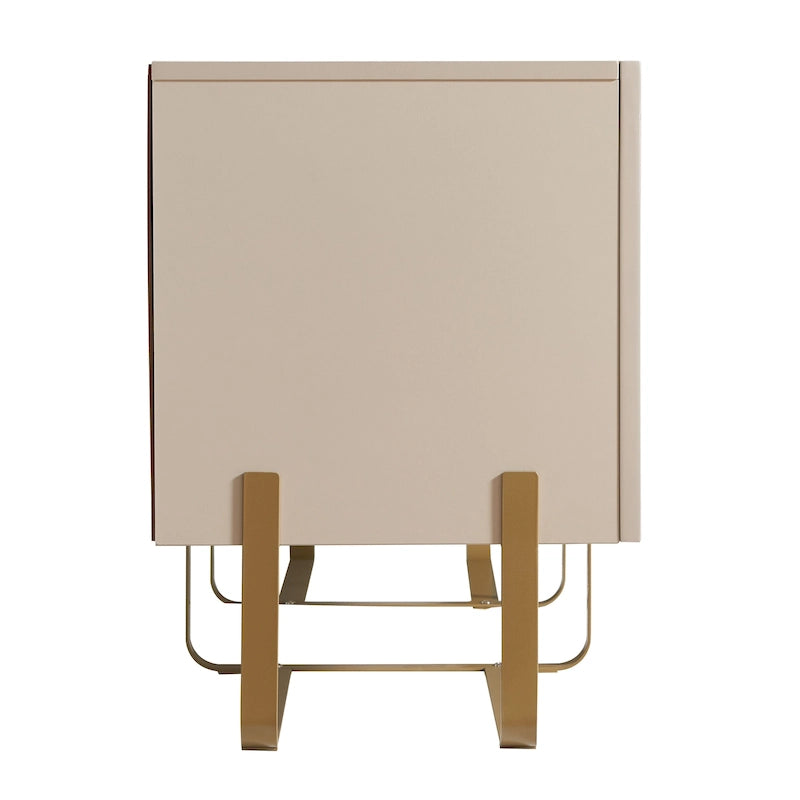 DH BASIC Modern 60-inch 3-Door Storage TV Stand by Denhour