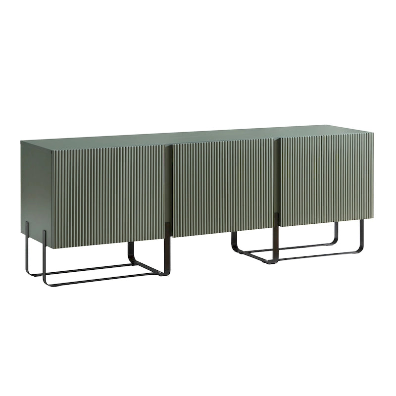 DH BASIC Modern 60-inch 3-Door Storage TV Stand by Denhour