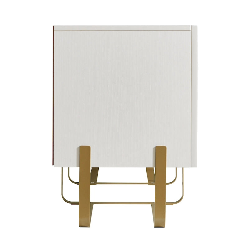 DH BASIC Modern 60-inch 3-Door Storage TV Stand by Denhour