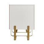 DH BASIC Modern 60-inch 3-Door Storage TV Stand by Denhour