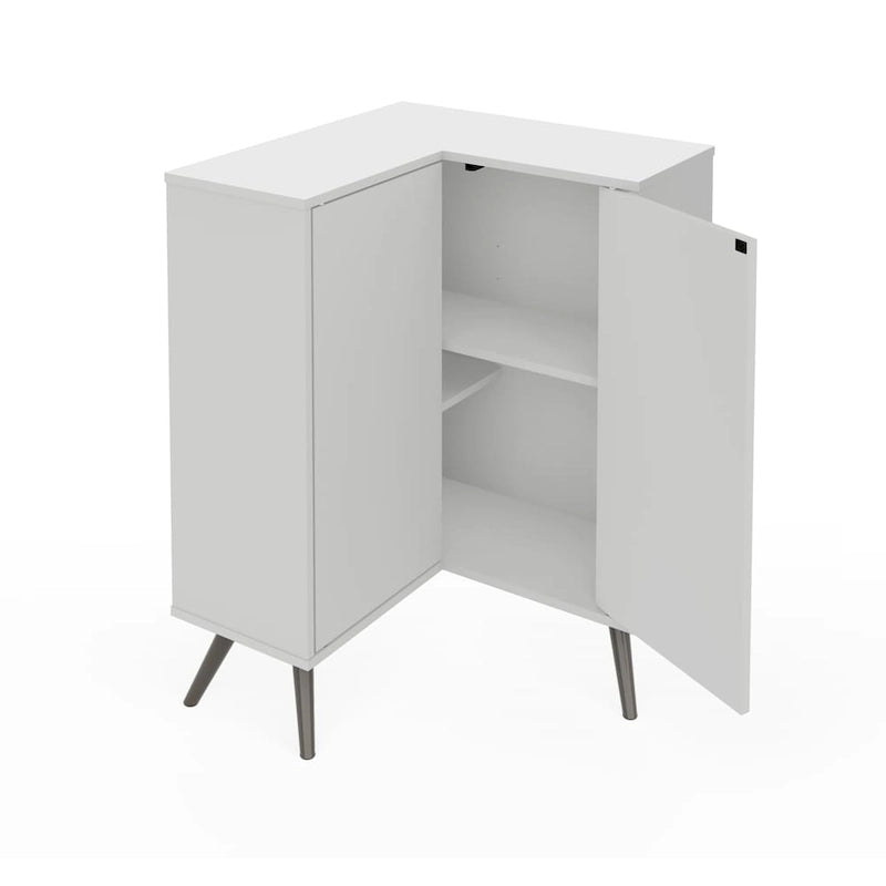 Bestar Small Space Krom Corner Storage Unit