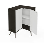 Bestar Small Space Krom Corner Storage Unit