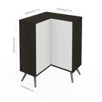 Bestar Small Space Krom Corner Storage Unit