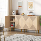 58 Inches Sideboard Buffet Cabinet with Doors Freestanding Storage Cabinet