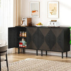 58 Inches Sideboard Buffet Cabinet with Doors Freestanding Storage Cabinet