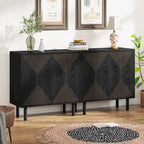 58 Inches Sideboard Buffet Cabinet with Doors Freestanding Storage Cabinet