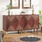 58 Inches Sideboard Buffet Cabinet with Doors Freestanding Storage Cabinet
