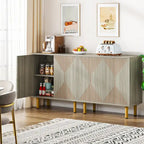 58 Inches Sideboard Buffet Cabinet with Doors Freestanding Storage Cabinet